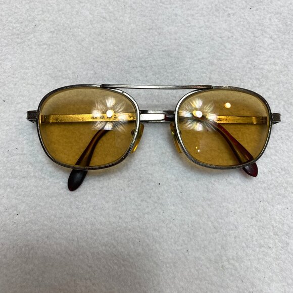 Vintage Eyeglasses Metal Mens 70s 80s - Picture 1 of 15
